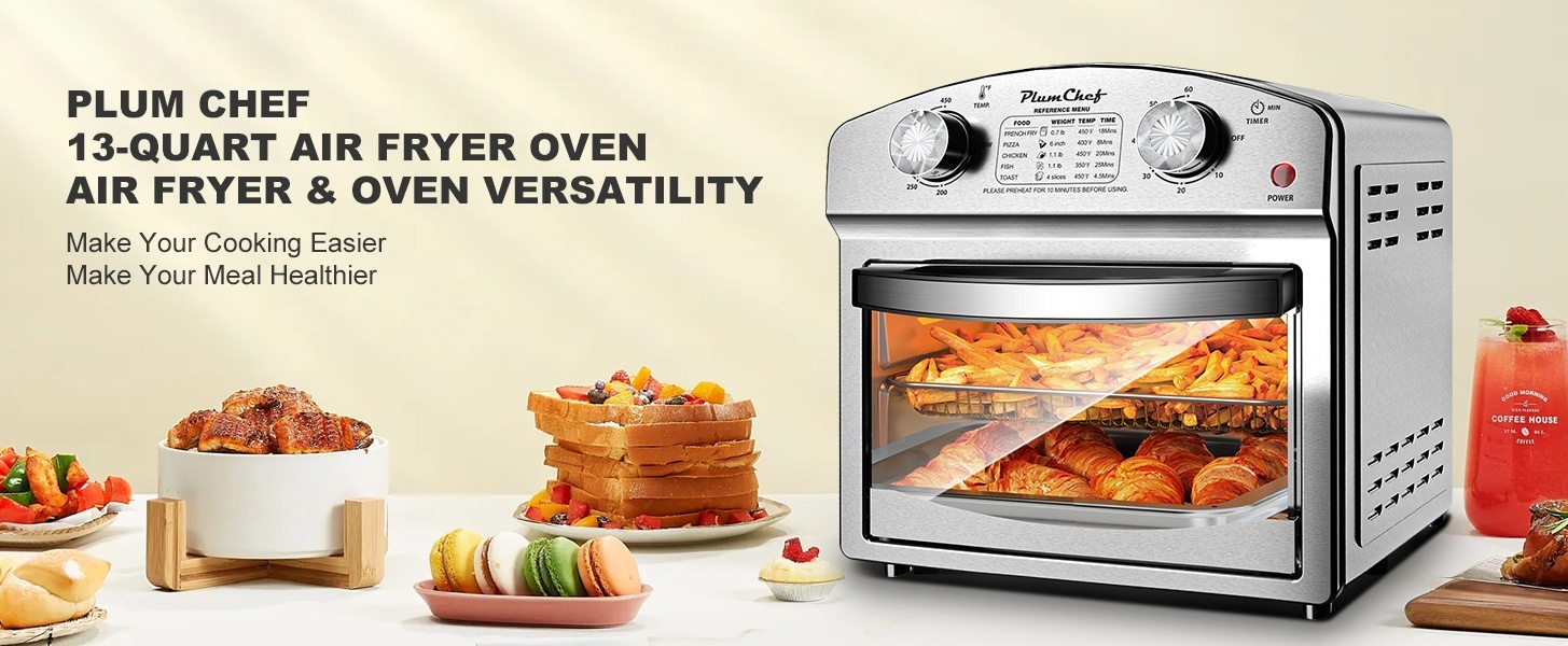 Air Fryer Toaster Oven Combo Customer Reviews For Plum Chef 13