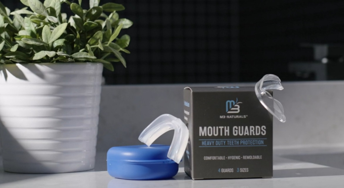 thumbnail video image 2 of M3 Mouth Night Guard for Teeth Grinding and Clenching, for Kids and Adults, 4-Pack, 2 of 8