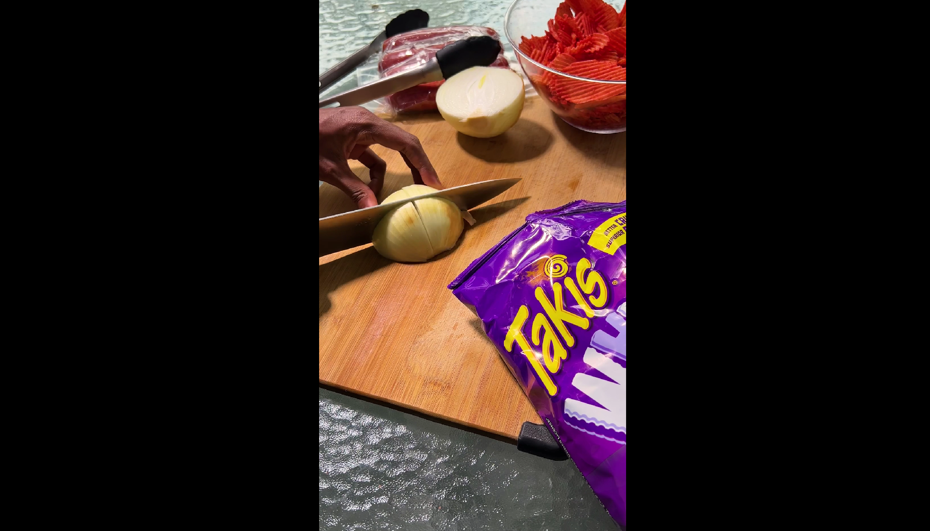 thumbnail video image 2 of Takis Fuego Waves 8 oz Sharing Size Bag, Hot Chili Pepper & Lime Wavy Potato Chips, 2 of 9