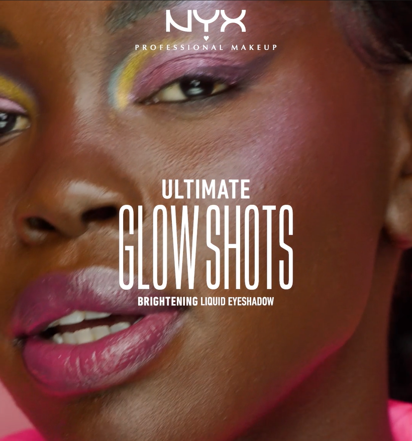 thumbnail video image 2 of NYX Professional Makeup Ultimate Glow Shots Shimmer Liquid Eyeshadow, Highkey Lychee, 2 of 15