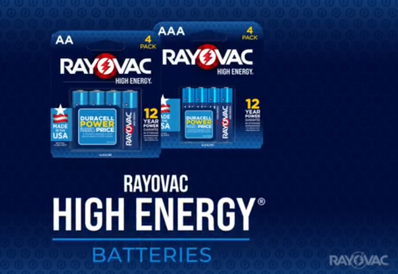 thumbnail video image 2 of Rayovac High Energy AA Batteries (60 Pack), Double A Batteries, 2 of 9