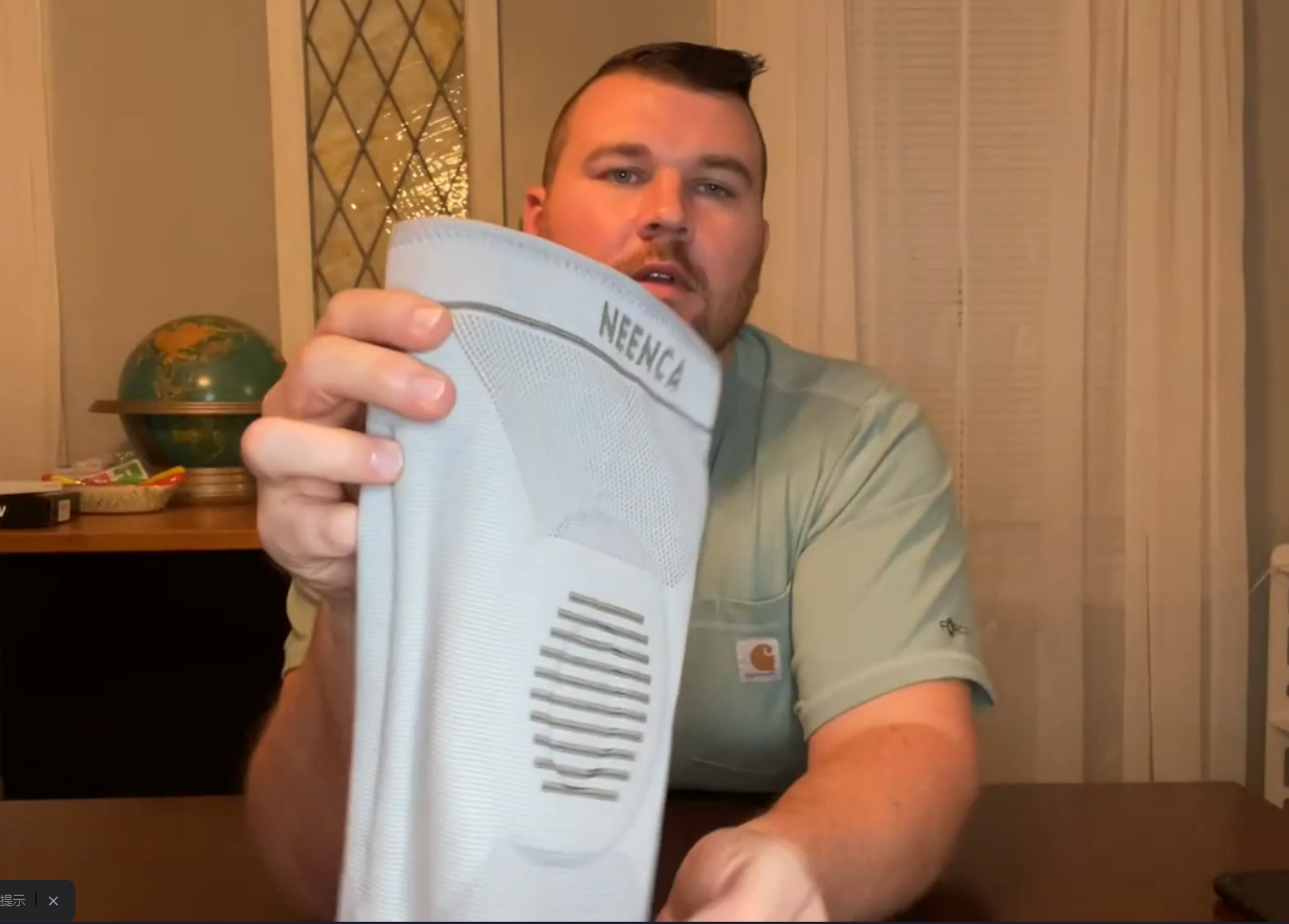 thumbnail video image 2 of Neenca 2 Pack Knee Braces,Graphene Knee Pads,Medical Knee Brace,Knee Support for Meniscus Tear, Arthritis, ACL, Joint Pain Relief, Running,Dark Grey, 3XL, 2 of 7