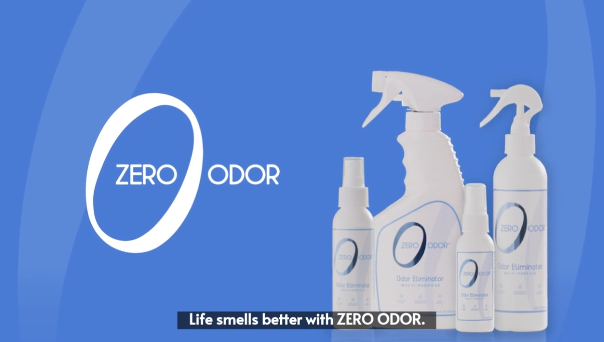thumbnail video image 2 of Zero Odor Multi-Purpose Odor Eliminator Spray Home Air & Surface Deodorizer 8 oz, 2 of 5