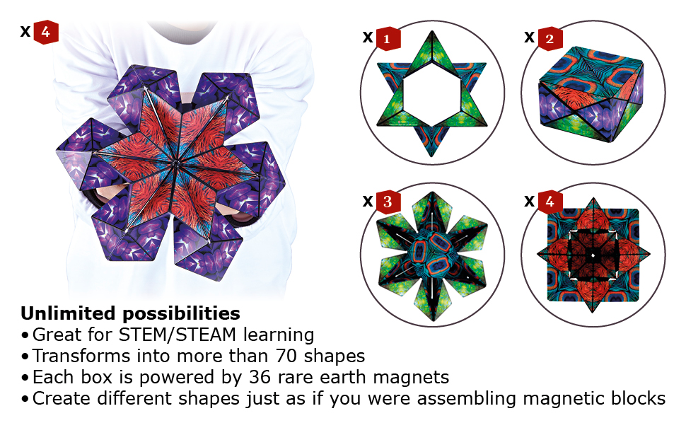 SHASHIBO Shape Shifting Box - Award-Winning Fidget Tunisia