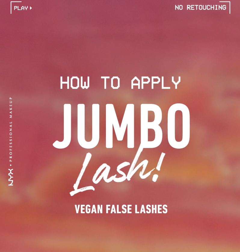 thumbnail video image 2 of NYX Professional Makeup Jumbo Lash Vegan False Eyelashes, Fringe Glam, 2 of 8