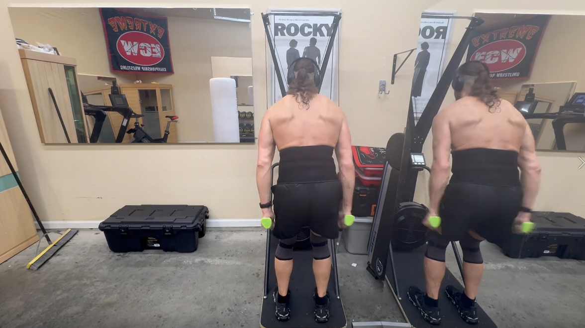 thumbnail video image 2 of syedee Ski Exercise Machine, Indoor Aerobic Exercise Machine, Ski Equipment, Indoor Aerobic Wind Resistance, Home Gym Machine, 2 of 12