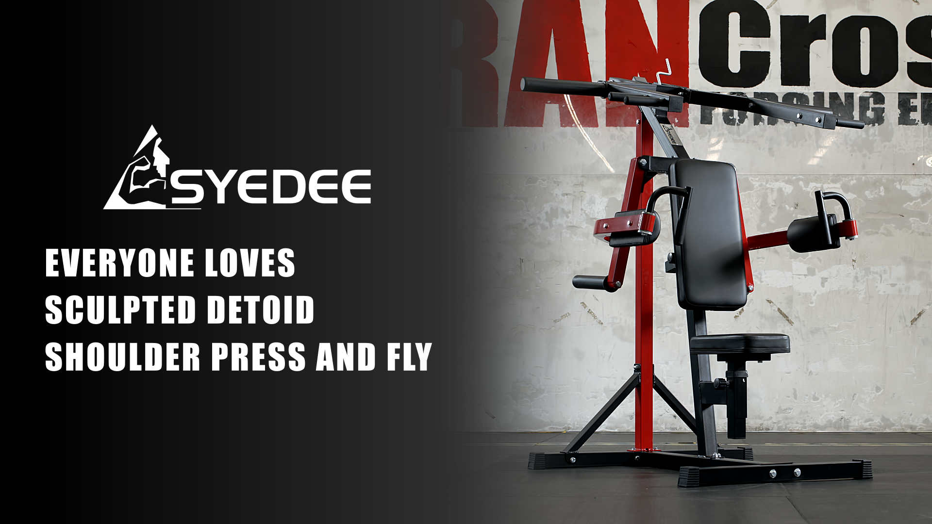thumbnail video image 2 of Syedee Plate Loaded Deltoid & Shoulder Press Machine, Multifunctional Lateral Raise Machine with Adjustable Seat and Backrest, 800 Weight Capacity, 2 of 12