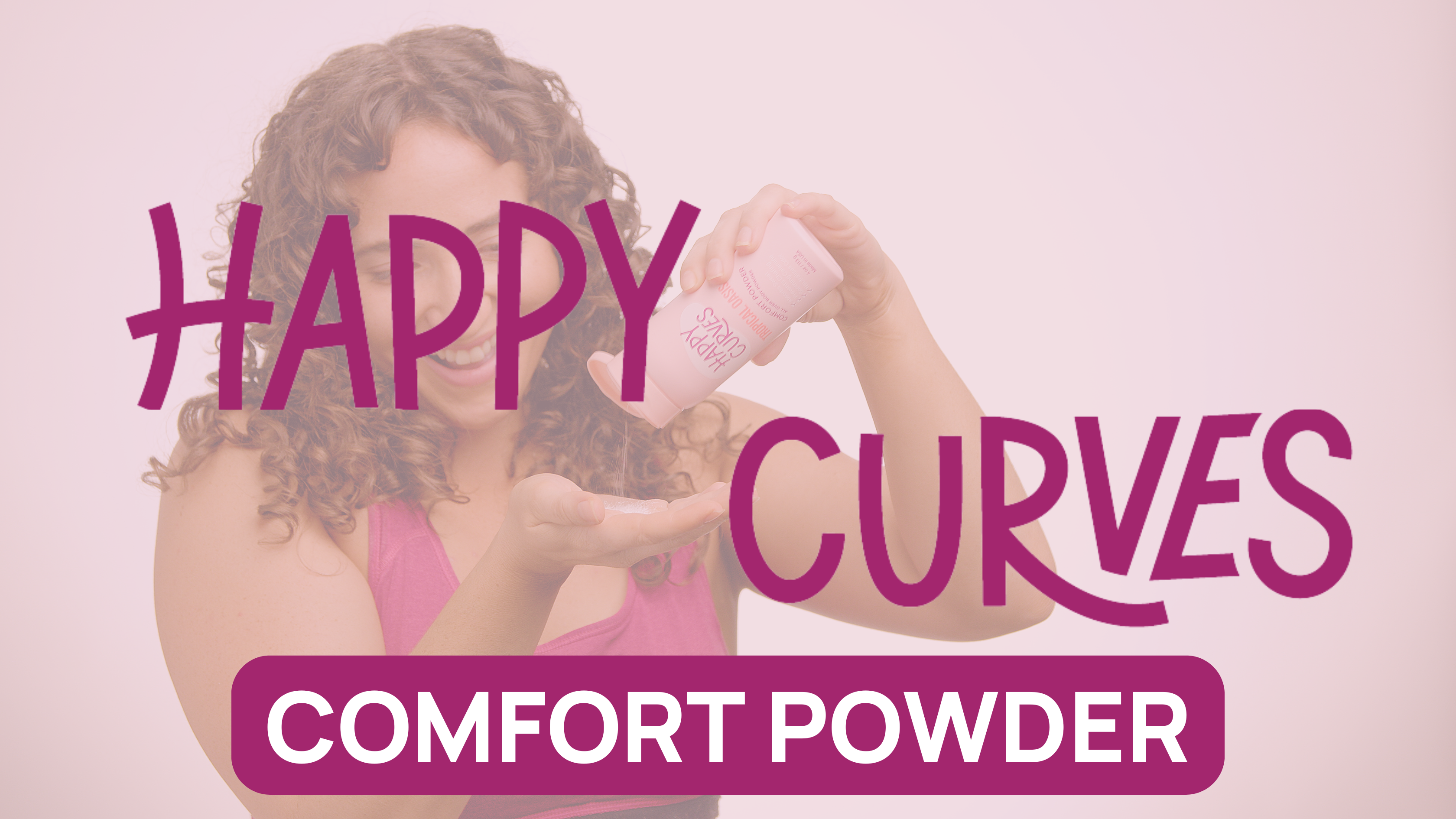 thumbnail video image 2 of Happy Curves Dusting Body Powder for Women, Talc & Aluminum Free Deodorant, Tahitian Vanilla, 4 oz, 2 of 10