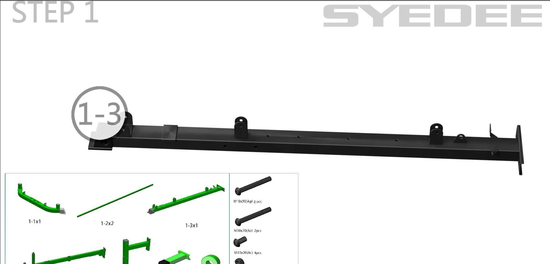 syedee Home Gym Station, Full Body Workout Equipment, 150LBS