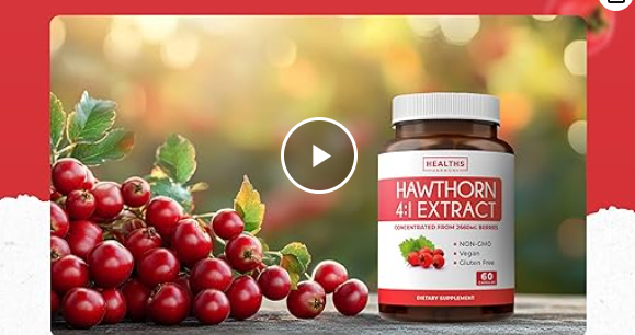 thumbnail video image 2 of Healths Harmony 2,660mg Hawthorne Berry Extract for Heart Health, 4:1 Concentrate, 180 Caps, 2 of 6