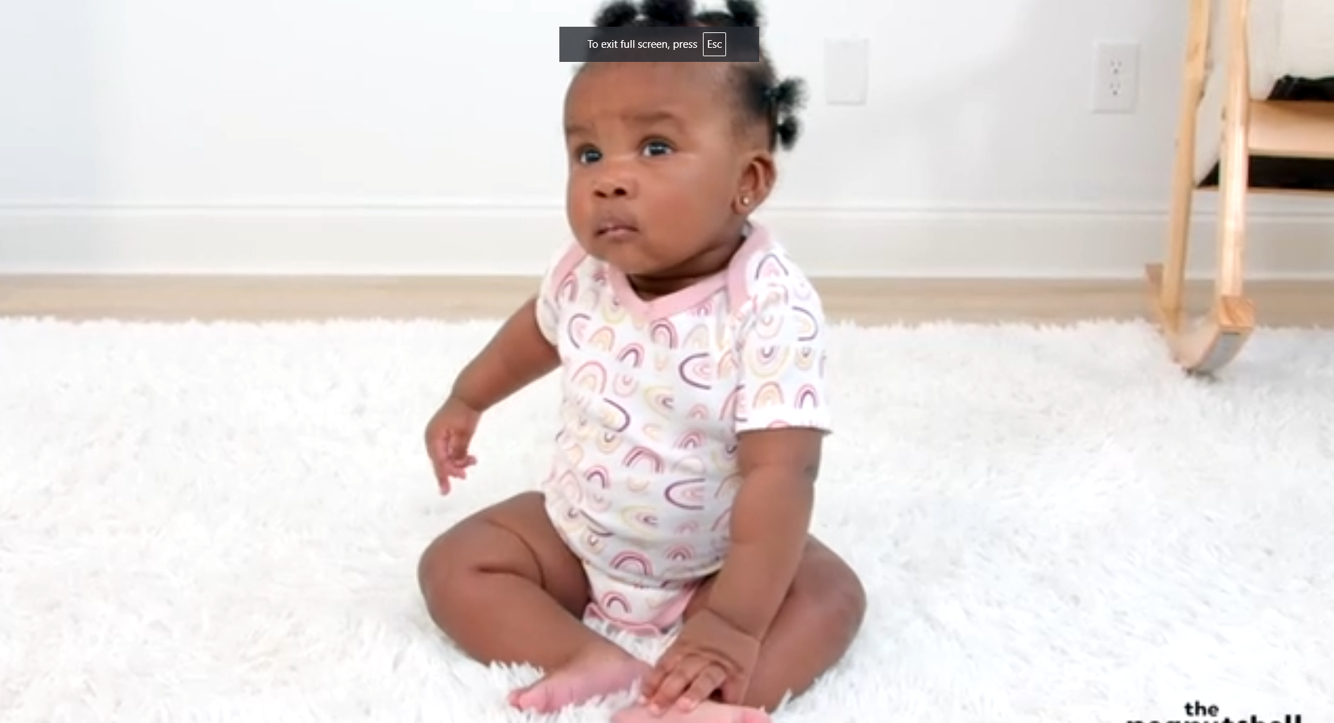 thumbnail video image 2 of The Peanutshell Baby Girl Bodysuits, 7-Pack, Rainbow Safari, 2 of 8