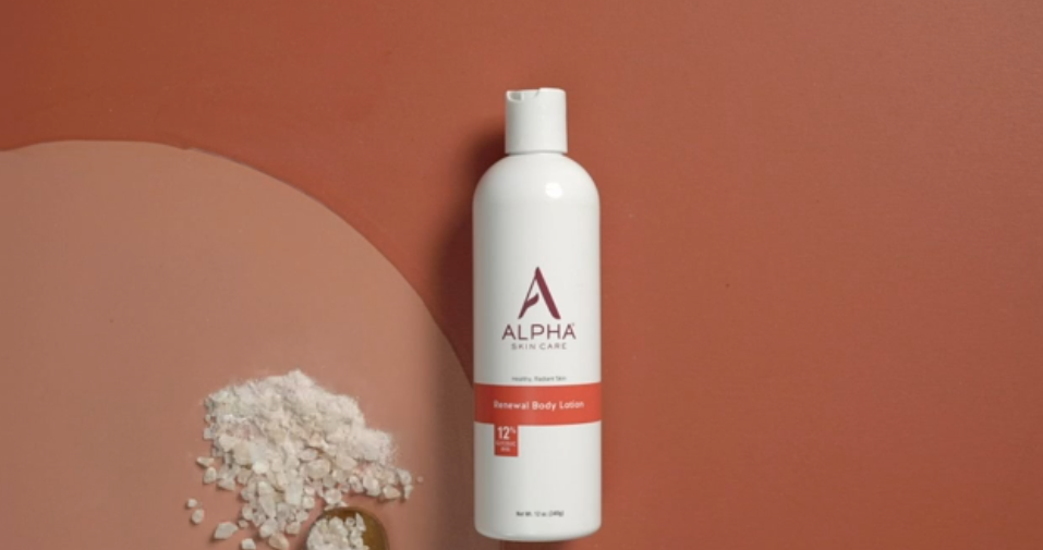 thumbnail video image 2 of Alpha Skin Care Revitalizing Body Lotion with Glycolic AHA, 12 fl oz, Multi-Purpose Daily Moisturizer Hydrates and Exfoliates, 2 of 7
