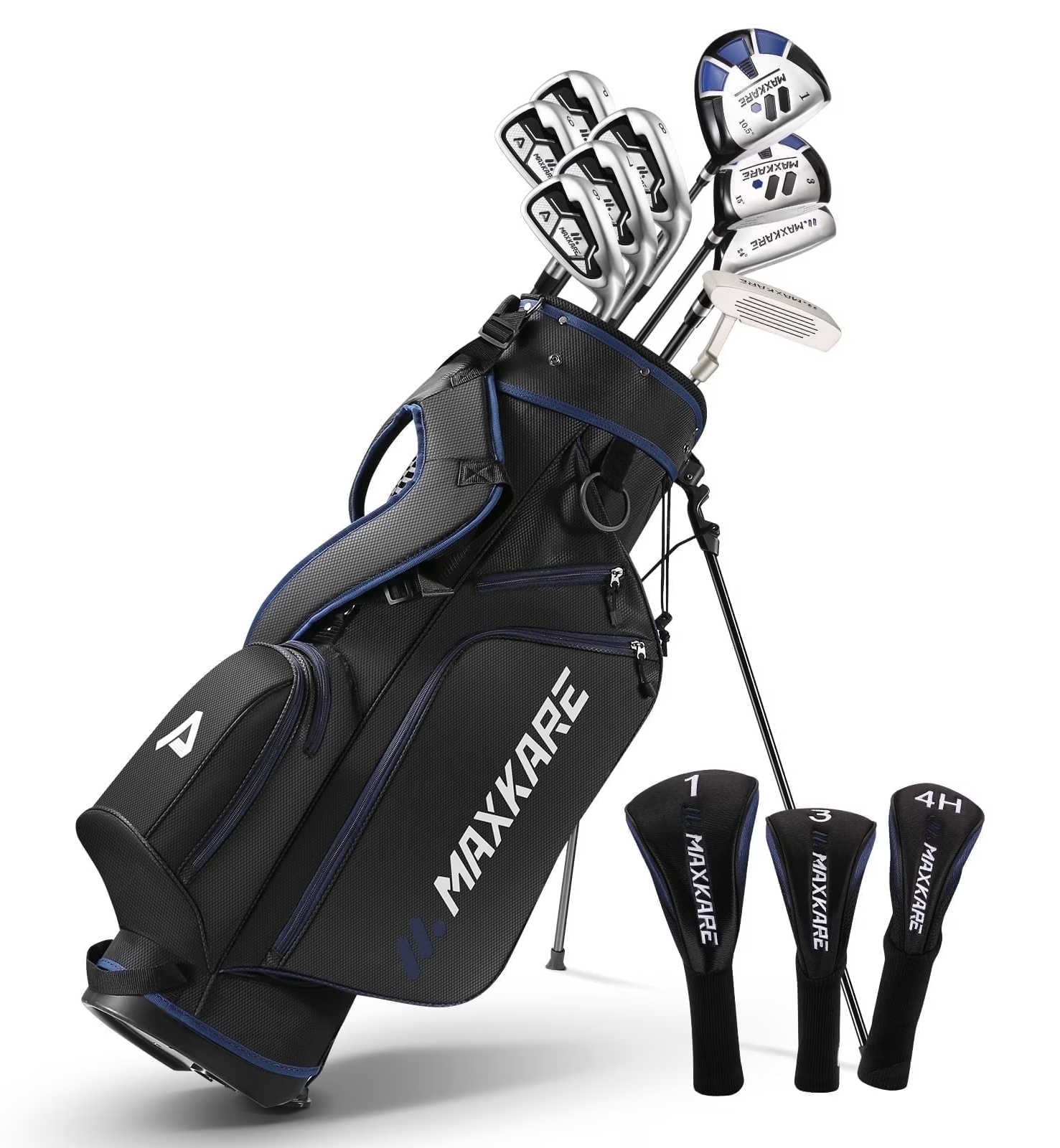 MaxKare Complete Golf Clubs Set, 9-Piece, Acoustic Forged, Stand  display picture 1