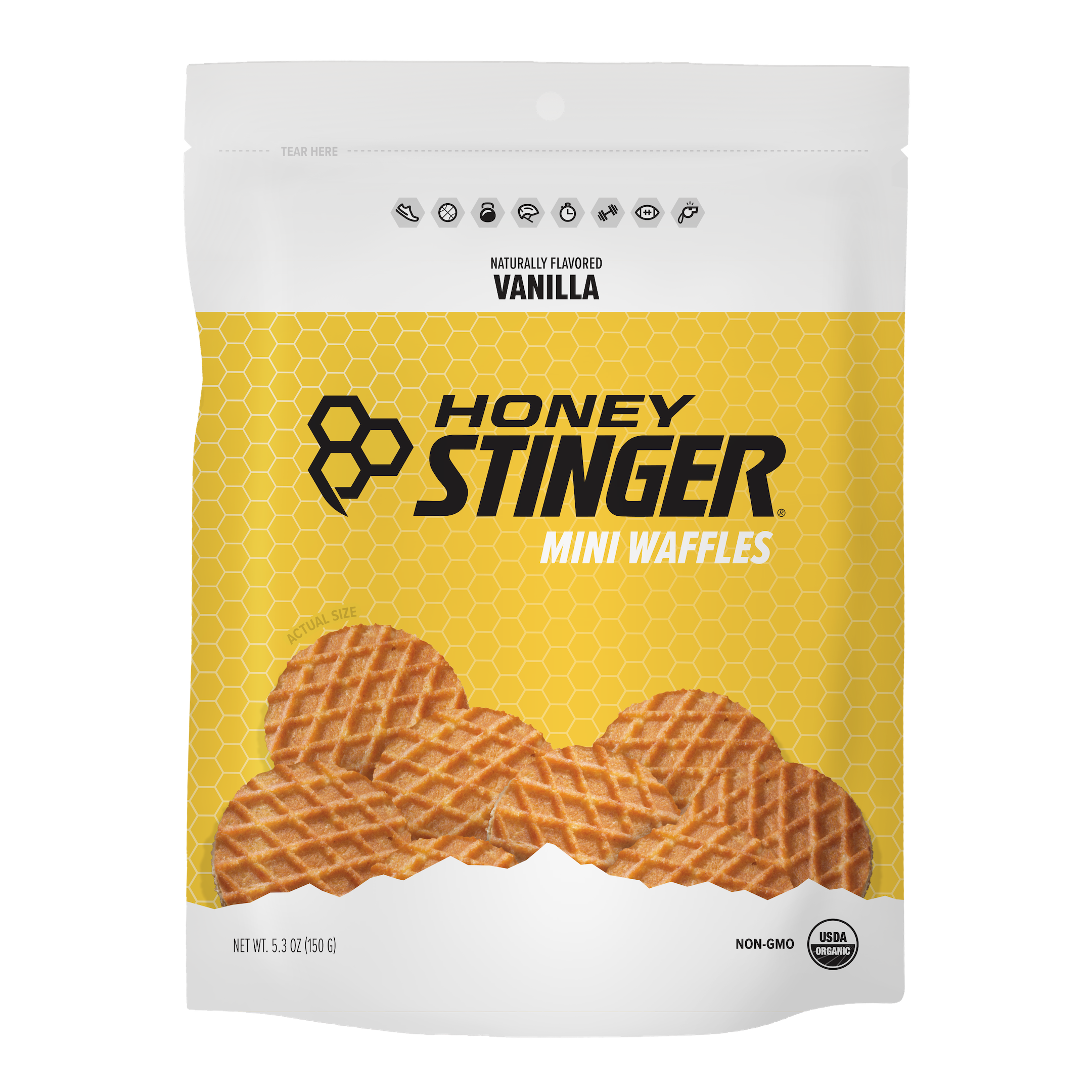 thumbnail video image 7 of Honey Stinger Organic Mini Energy Waffle Snack, Honey, 5.3 oz Bag, 7 of 7