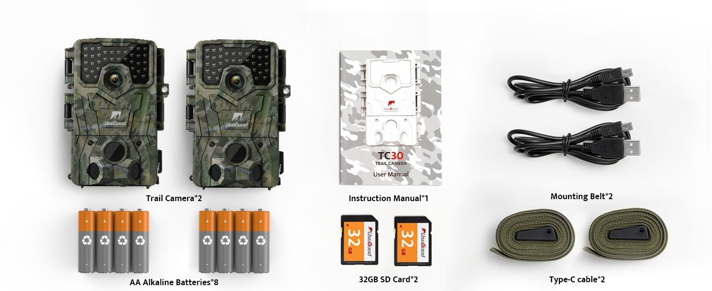 Usogood Wildlife Camera 48MP 4K 30fps WiFi Trail Camera With Night - View #6