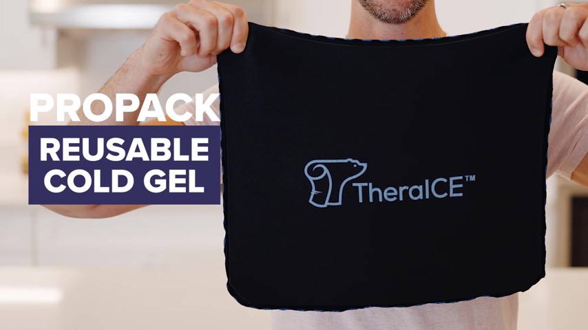 thumbnail video image 2 of TheraICE PROpack Cold Therapy Gel Ice Packs, Versatile Reusable Ice Packs for Back, Knees, XL, 2 of 9