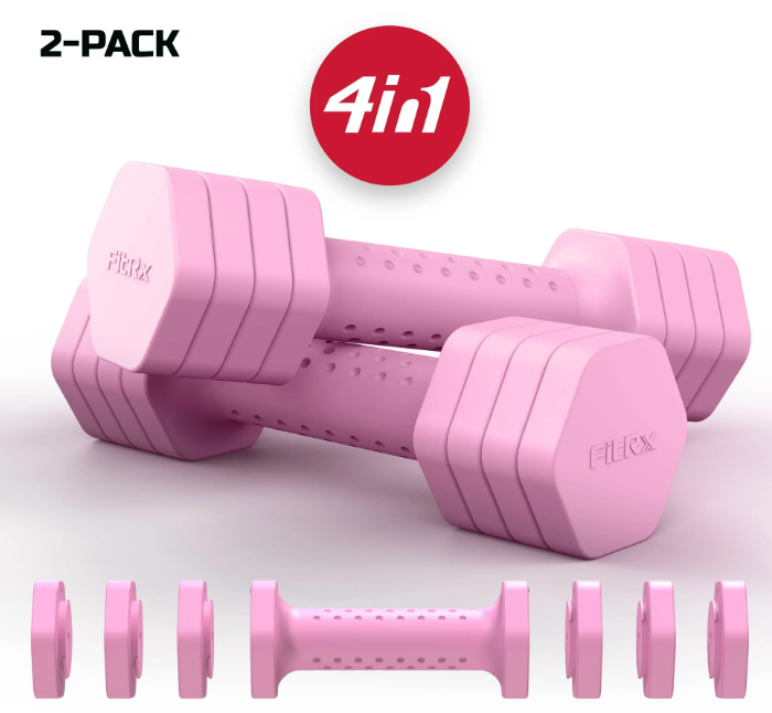 FitRx SmartBell, 25lbs. Quick-Select 9 in 1 Adjustable