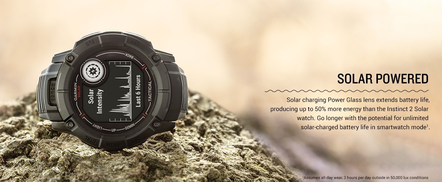Garmin Instinct 2X Solar - Tactical Edition Black Smart Watch