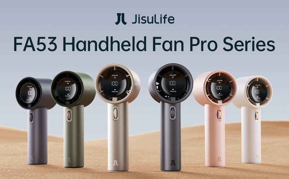Free Shipping! JISULIFE Portable Handheld Fan, Speed [1-100 