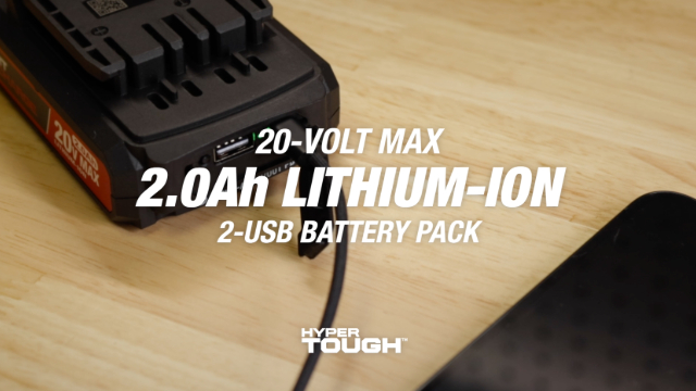 Hyper Tough 20V MAX 2.0Ah Lithium-ion Rechargeable Battery