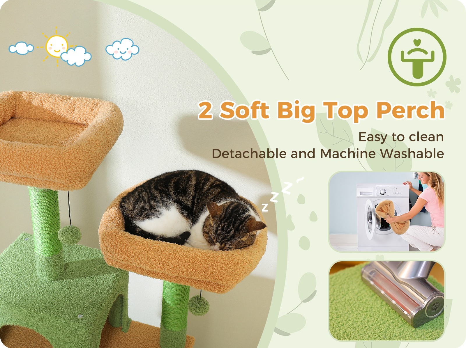 ◆Cat◆ Amazon.com : PAWZ Road Flower Cat Tree, 72 Inches Large Cat