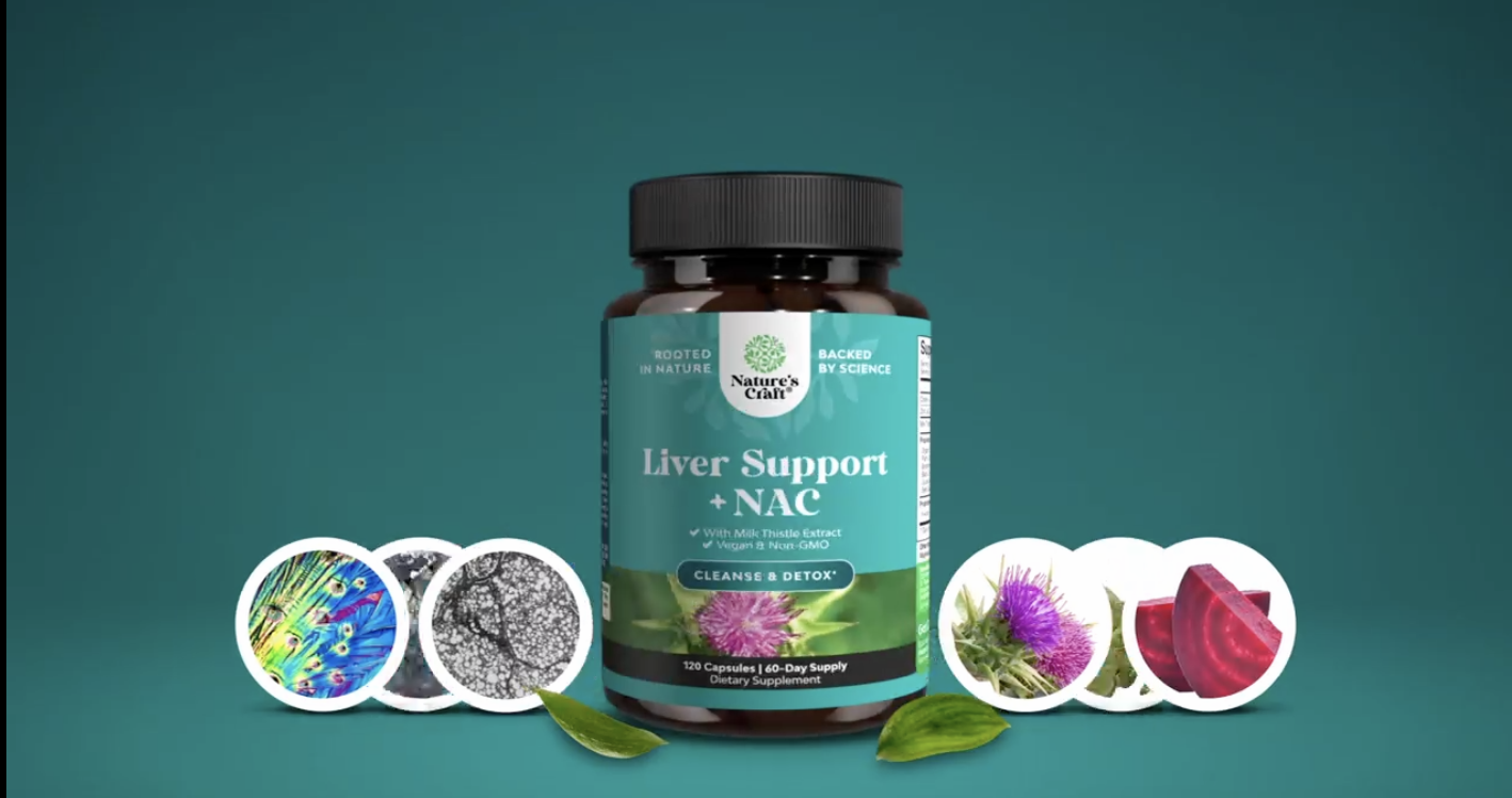 thumbnail video image 2 of Natures Craft Liver Support Supplement w/ N Acetyl Cysteine for Liver Detox & Cleanse, 120 Capsules, 2 of 10