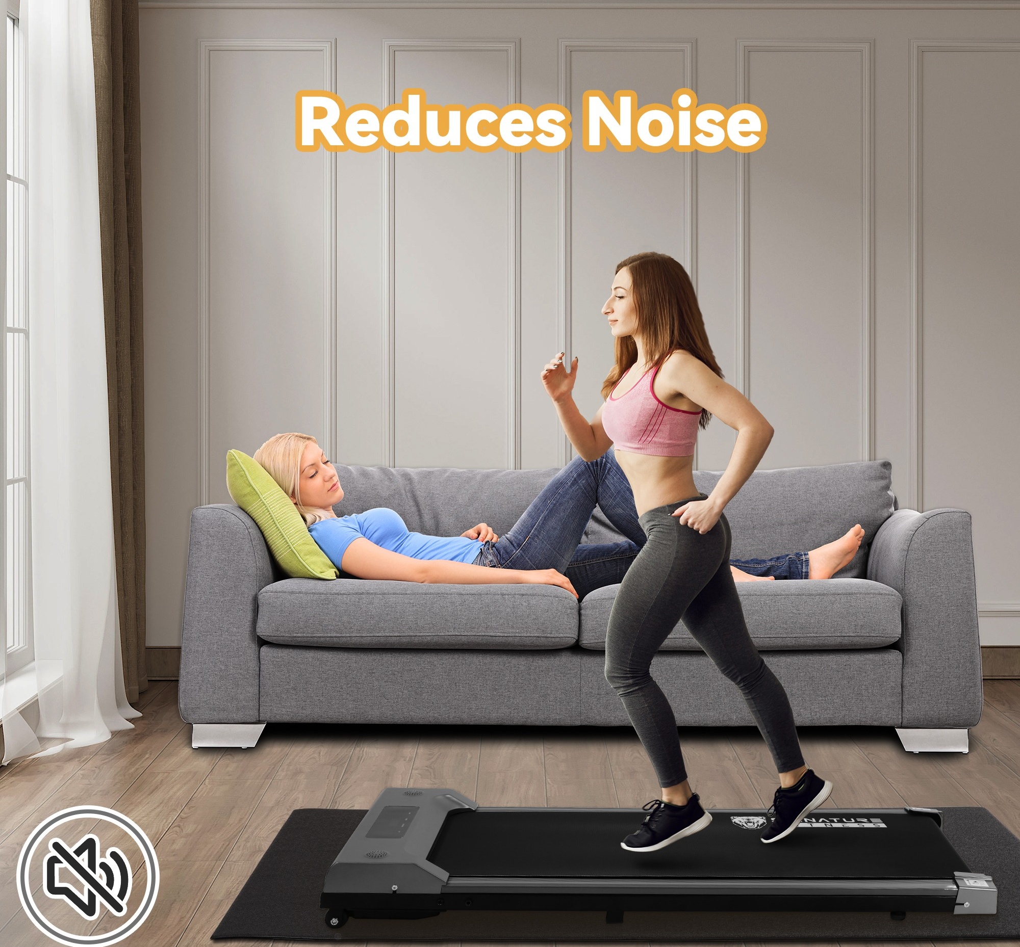 CyclingDeal High-Density Gym Floor Mat - 30x60 Inches, 3mm Thick, Waterproof, For Treadmills & Spin Bikes
