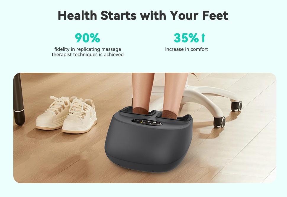 Snailax Shiatsu Foot Massager with Heat, Foot Massage
