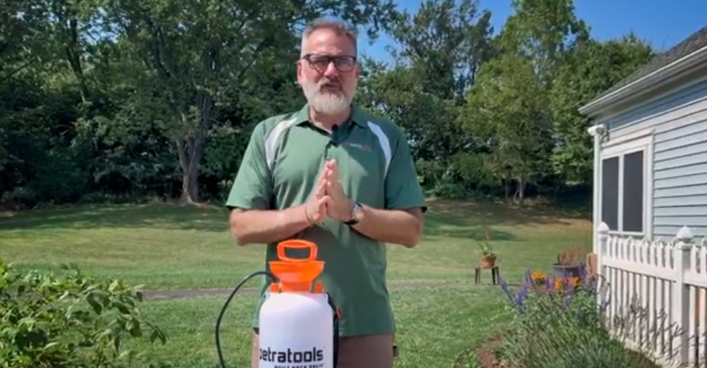 thumbnail video image 2 of PetraTools 1 Gallon Garden Sprayer with 52-inch Long Hose for Lawn Care, 2 of 8