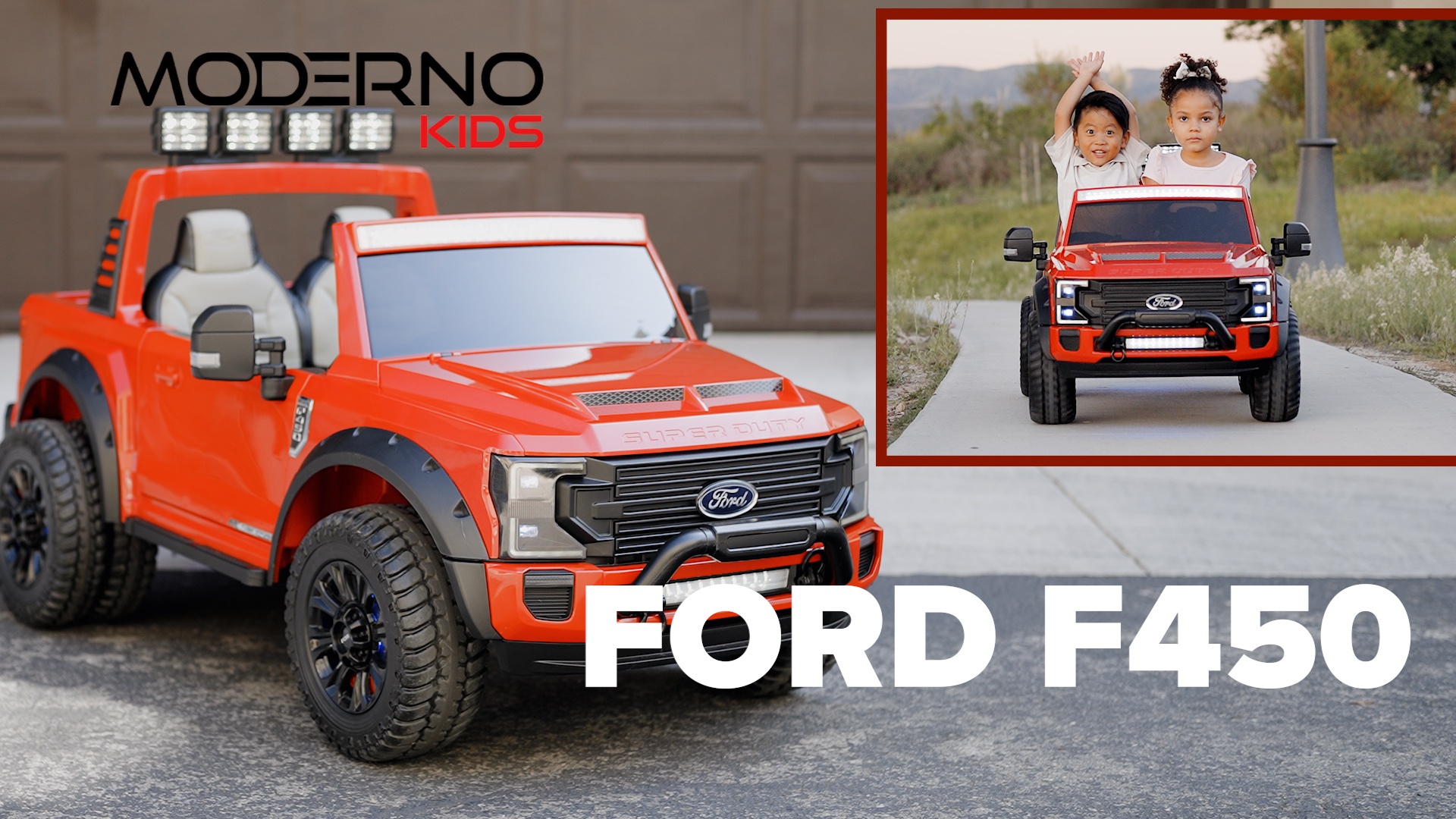 thumbnail video image 2 of Moderno Kids Ford Electric Powered Ride-Ons with Remote Controller, Blue, 2 of 9