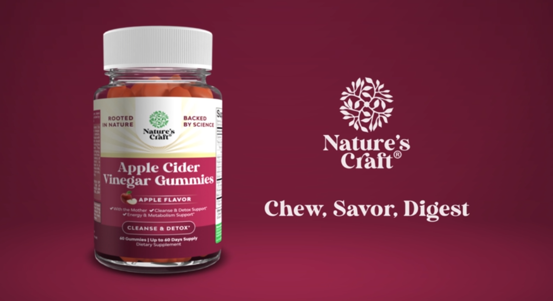 thumbnail video image 2 of Apple Cider Vinegar Gummies with Mother - Cleanse & Detox ACV Gummies for Weight Loss, Gut Health, Bloating, Metabolism & Energy Support - ACV with Mother with B12 Vitamin, B6 & Pomegranate - 60 Ct, 2 of 10