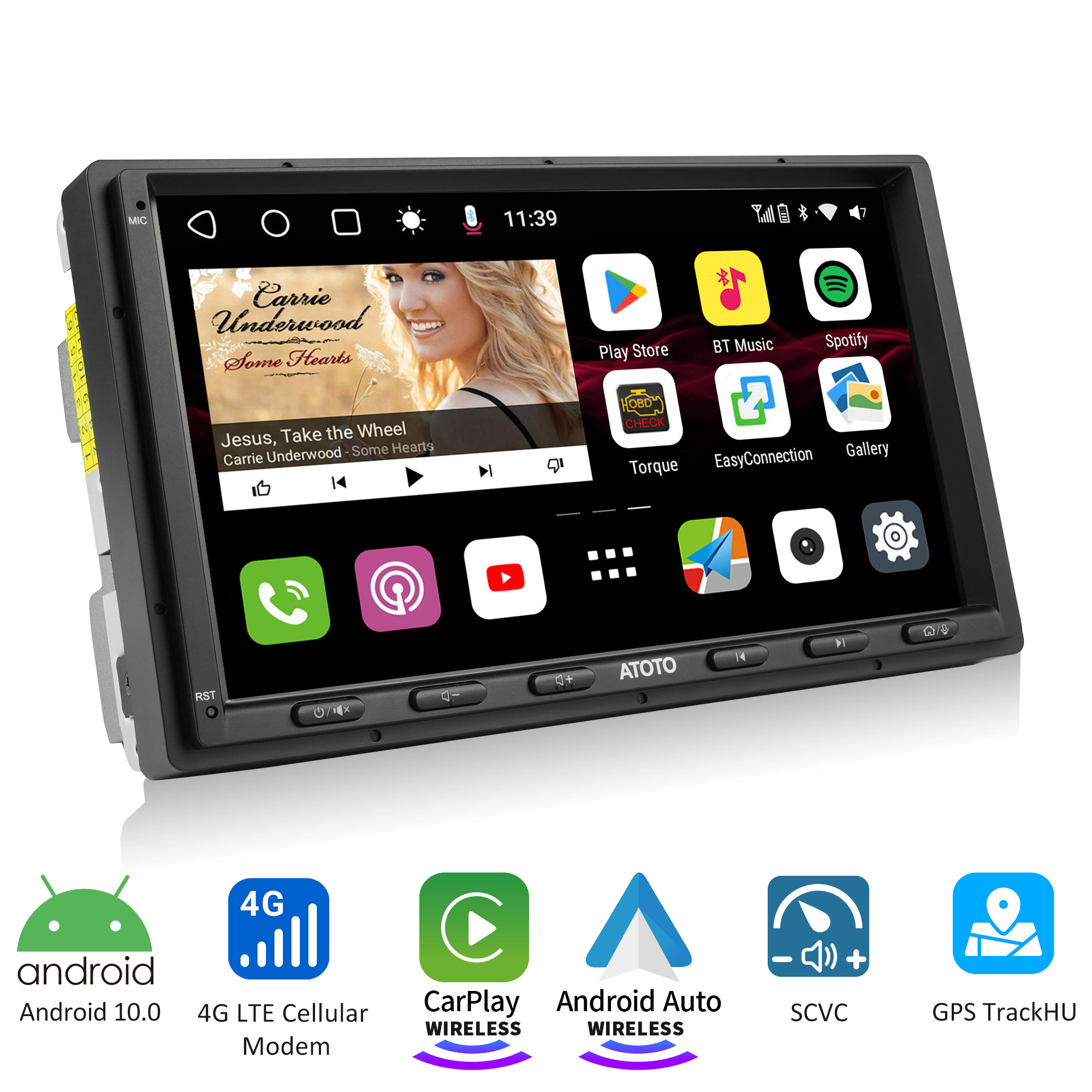ATOTO S8MS 7inch Touchscreen Car Stereo with Navigation, Bluetooth 