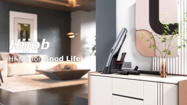 thumbnail video image 2 of HiJob Cordless Handheld Vacuum Cleaner 18000PA 2500mAh Portable Rechargeable Car Vacuum with 2 Suction Modes High Power Mini Vacuum Cleaner, 2 of 11