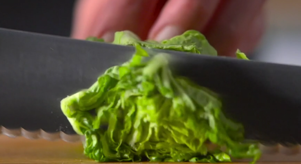 thumbnail video image 2 of Wusthof 4.5 Inch Utility Knife, Gourmet Series | Full Tang, High Carbon Stain-Resistant Steel, Serrated Blade, 2 of 6