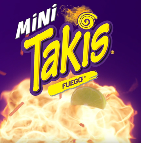 thumbnail video image 2 of Takis Fuego Mini 25 pc / 1.23 oz Bite Size Multipack, Hot Chili Pepper & Lime Rolled Tortilla Chips, 2 of 8