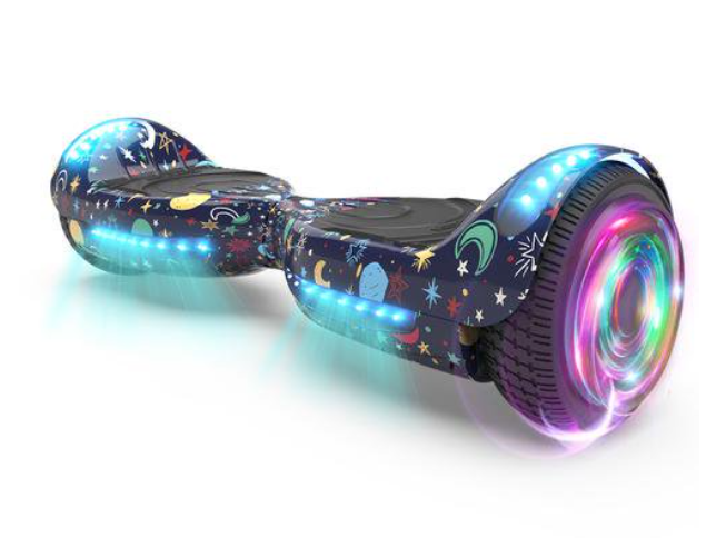 thumbnail video image 2 of Hoverstar Flash Wheel Hoverboard 6.5 In., Bluetooth Speaker with LED Light Self Balancing Wheel, Electric Scooter, 2 of 7