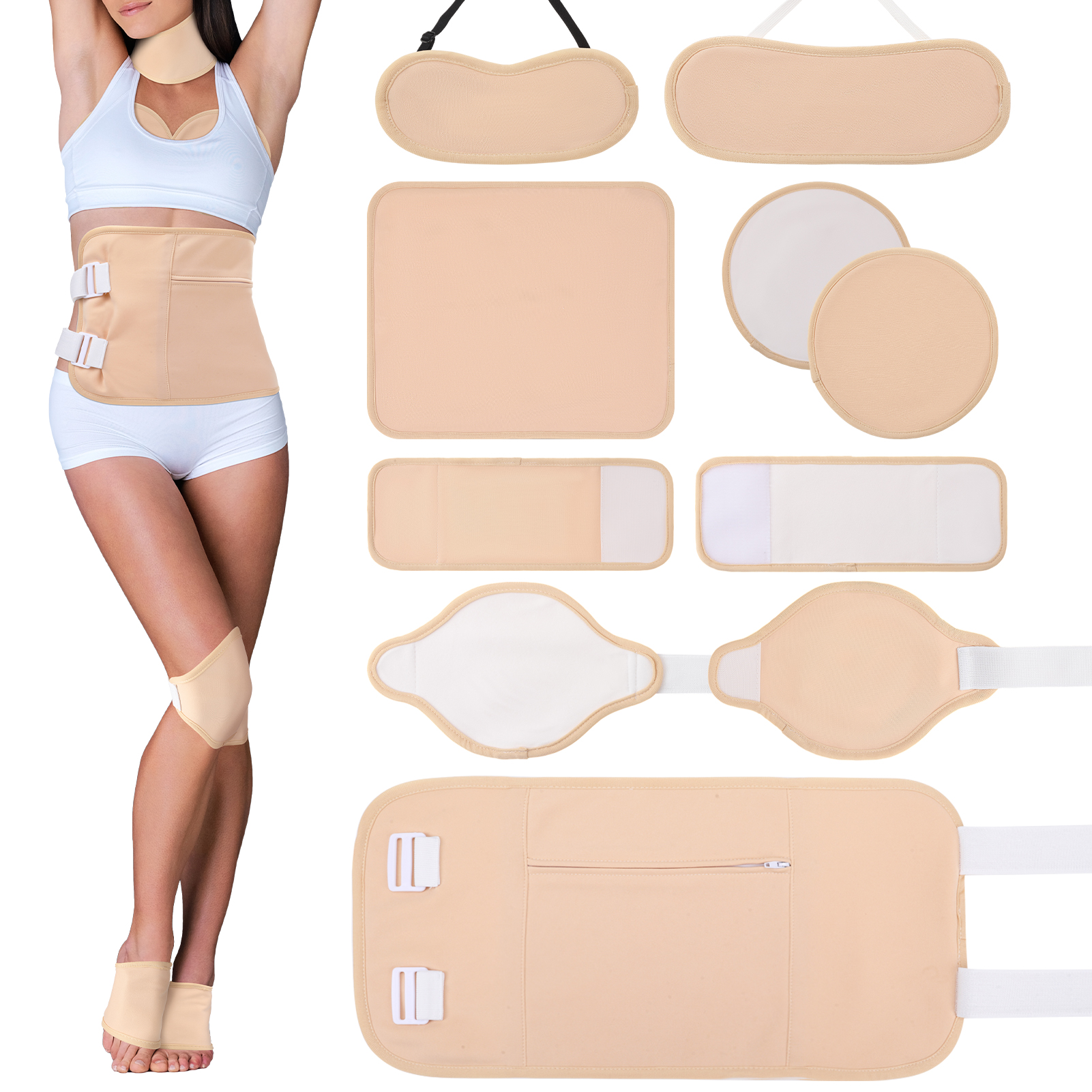 thumbnail video image 2 of Topekada 10 Pack Castor Oil Pack Wrap, Organic Castor Oil Pack with Anti Oil Leak Design, Organic Flannel Cotton Reusable Castor Oil Compress Pads for Women, Oil Not Included, 2 of 8