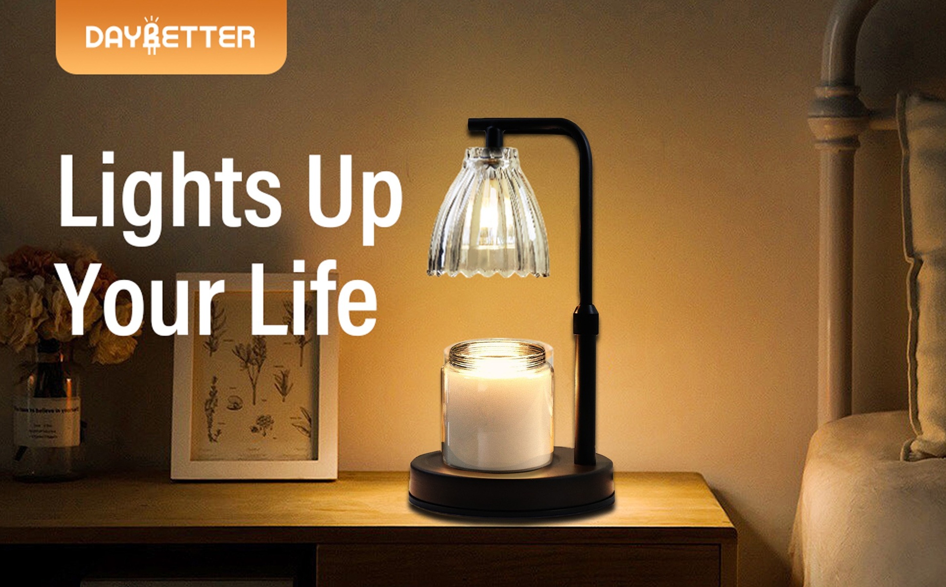 Topchances Elektrische Kaars Warmer Lamp Dimbare Wax Melter Kaars Warmer Lamp met Lamp Aromatische Kandelaars voor Thuiskantoor Slaapkamer Woonkamer Gift (B Smoke Grijs