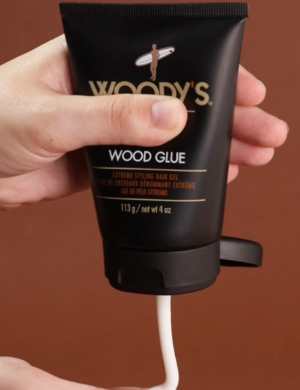 thumbnail video image 2 of Woody’s Extreme Hold Hair Gel for Men, High Shine Styling Gel, Non-Flaking, 4 oz, 2 of 7