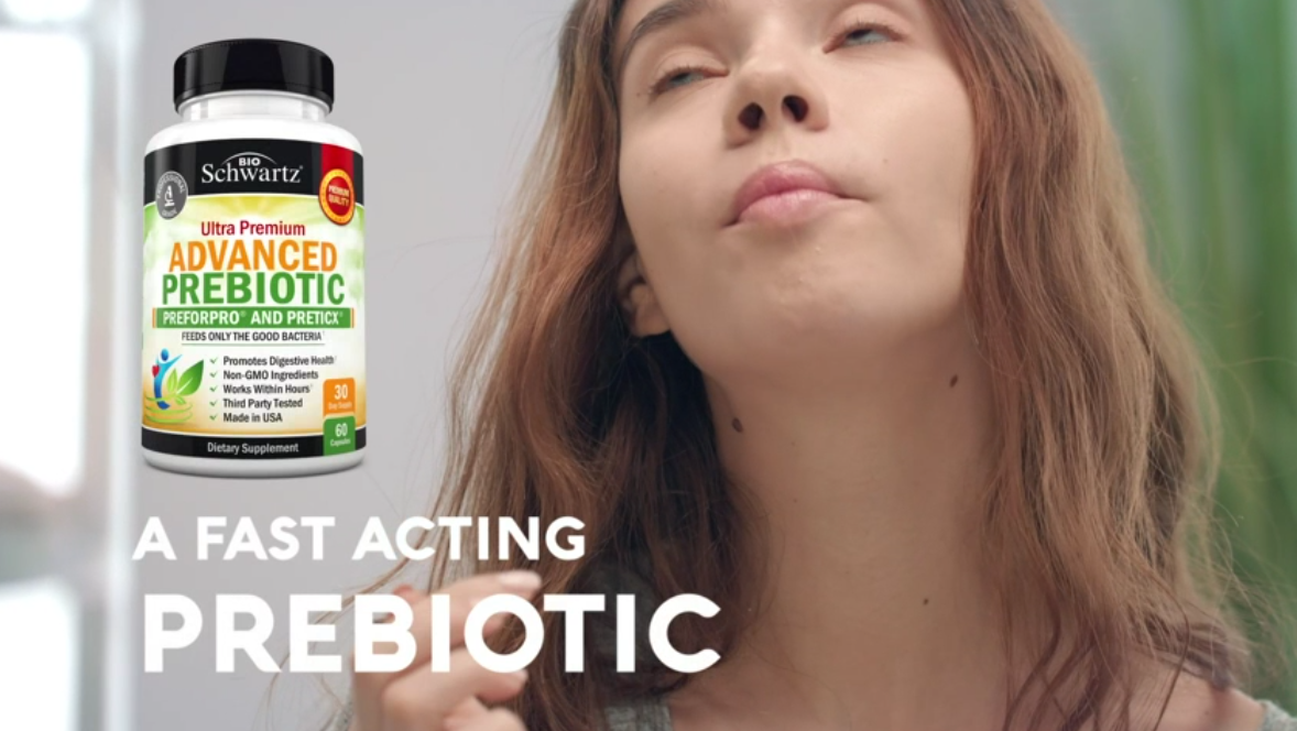 thumbnail video image 2 of BioSchwartz Advanced Prebiotics Gut Health Supplement for Women and Men, 60 Capsules, 2 of 9