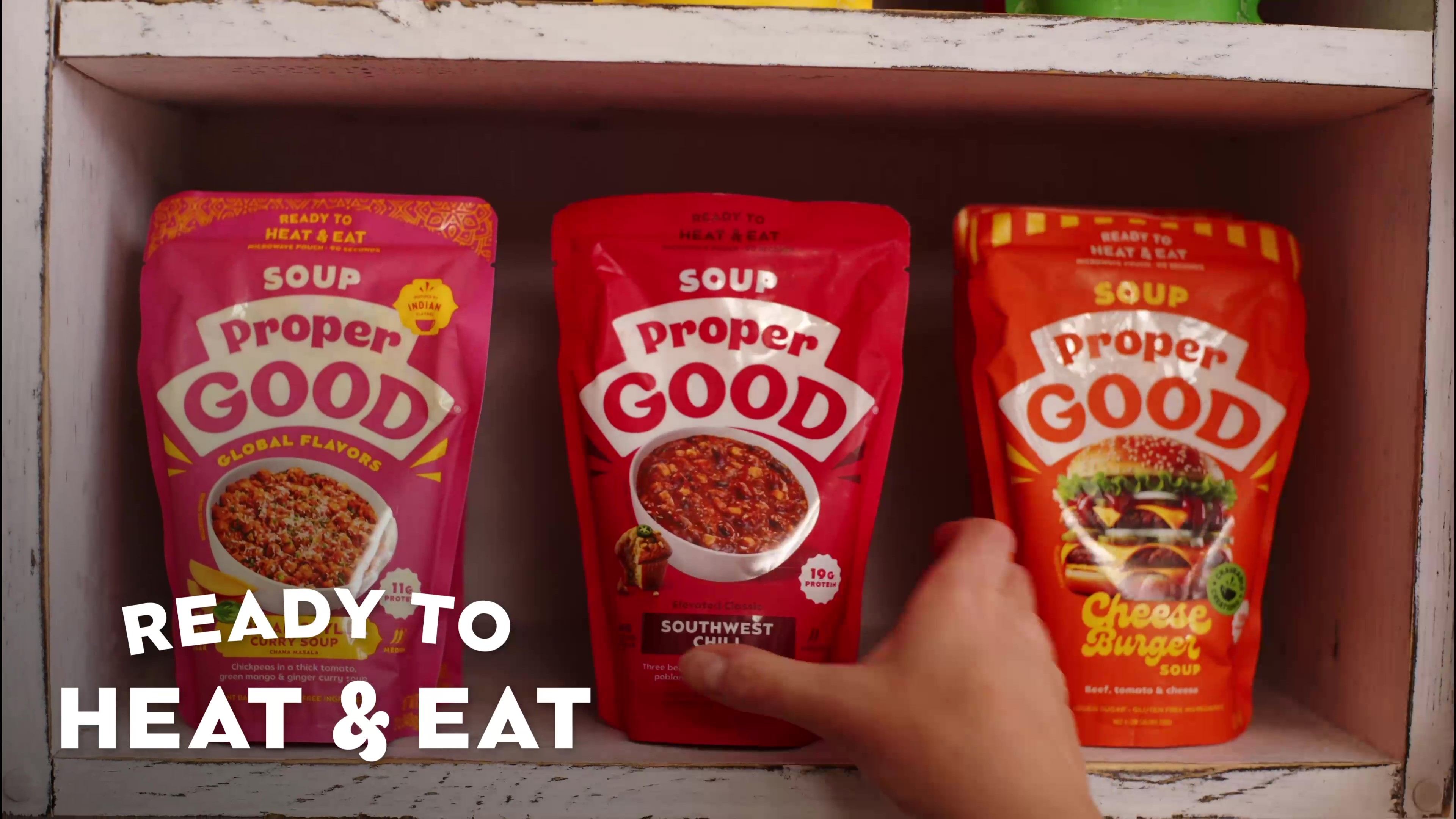 thumbnail video image 2 of Proper Good Ready to Serve Southwest Chili, 11.5 oz, Shelf-Stable, 2 of 23