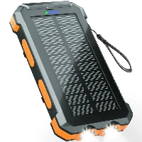 スマホアクセサリー ZITSUGEN SOLAR  CHARGER Amazon.com: jskei Solar Charger Power Bank - 36800mAh Type-C