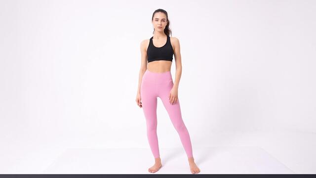 thumbnail video image 2 of Uncia Active Women's Leggings High Waisted Yoga Pants High Stretch Soft Brushed Fabric Seamless Tummy Control Compression Activewear Workout in Comfort, 2 of 8