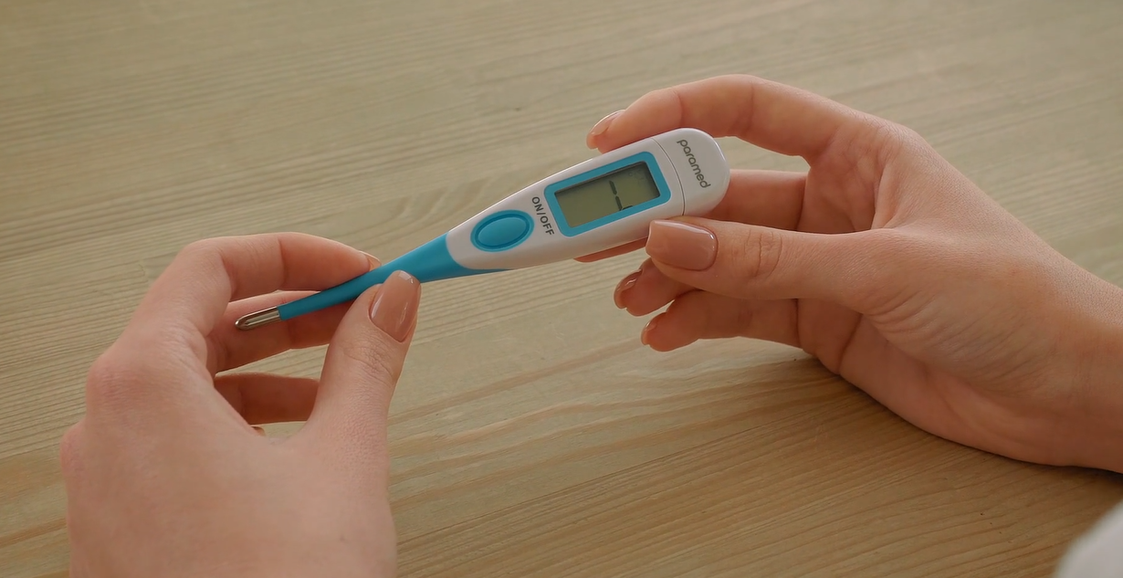 thumbnail video image 2 of PARAMED Digital Thermometer - Underarm, Rectal & Oral Thermometer - Waterproof, Auto Shut off, 2 of 9