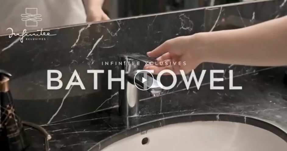 thumbnail video image 2 of Infinitee Xclusives Premium Teal Bath Towels - Pack of 4 - 27 x 54 inches, 2 of 10