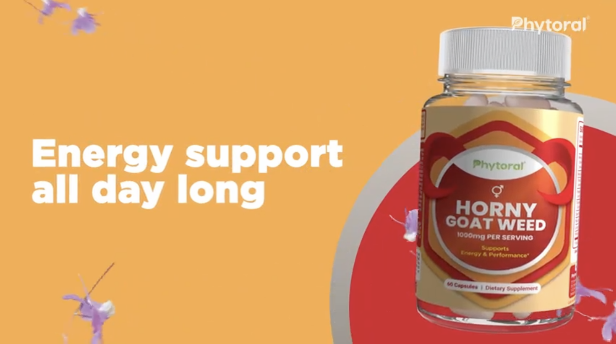 thumbnail video image 3 of Pure Horny Goat Weed Extract with Maca Powder – Immune Support – Helps Increase Drive and Stamina – Booster for Men and Women Tongkat Ali Plus L-Arginine Increases Energy – 60 Capsules, 3 of 11