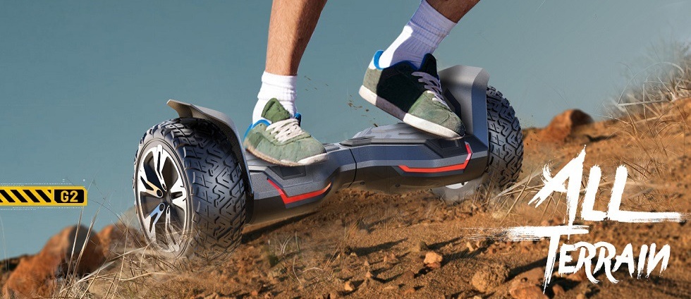 GYROOR Warrior All-Terrain Hoverboard, 8.5in, Bluetooth, LED