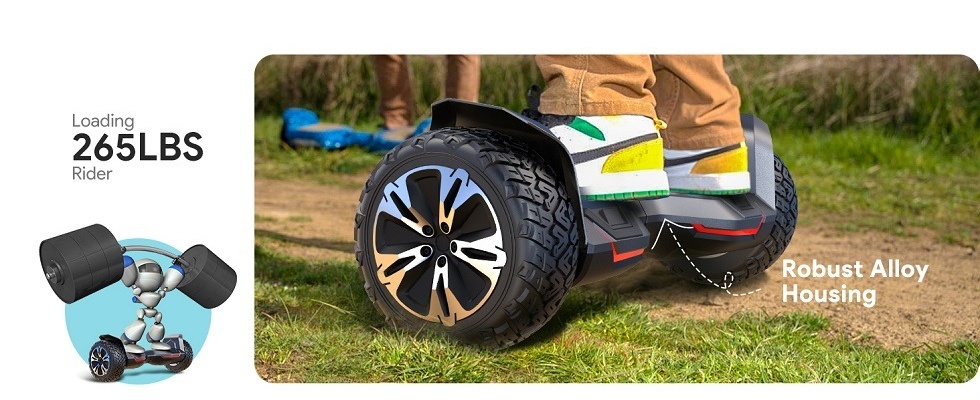 GYROOR Warrior 8.5 inch Off Road Hoverboard, Bluetooth, LED