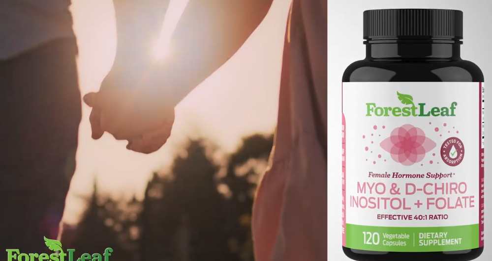 thumbnail video image 3 of Forest Leaf Myo-Inositol & D-Chiro Inositol Supplement for Women Fertility Support 2000mg, 120 Vegetable Capsules, 3 of 9
