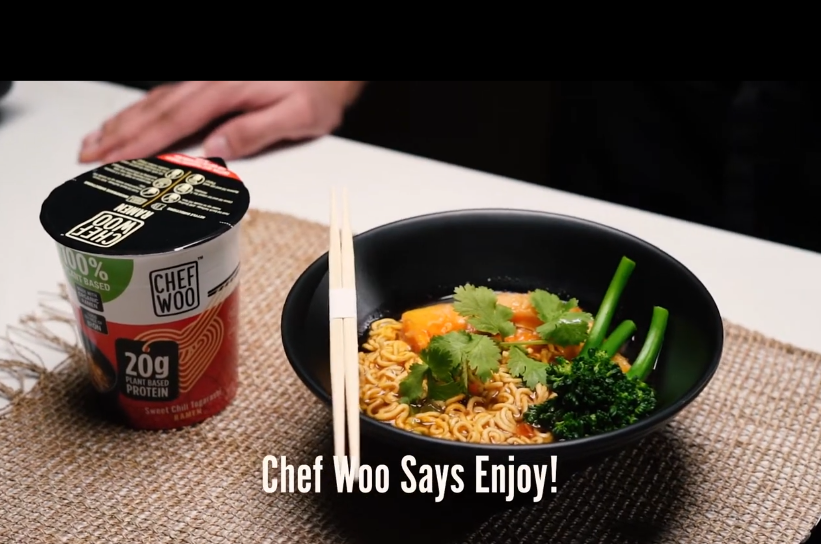 Chef Woo Sweet Chili Togarashi Ramen, High Protein Plant-Based